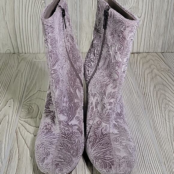 Marc Fisher Gray Comfort Grazie Square Toe Block Heel Ankl Boots Womens 6 - Picture 3 of 13